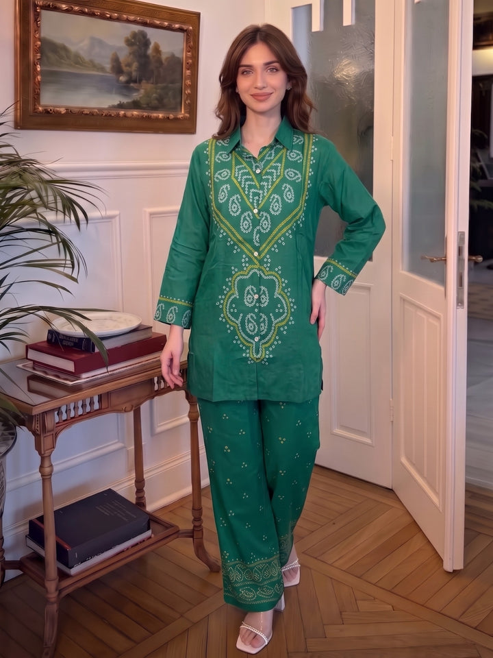 Jharna Fern Printed Co-Ord Set