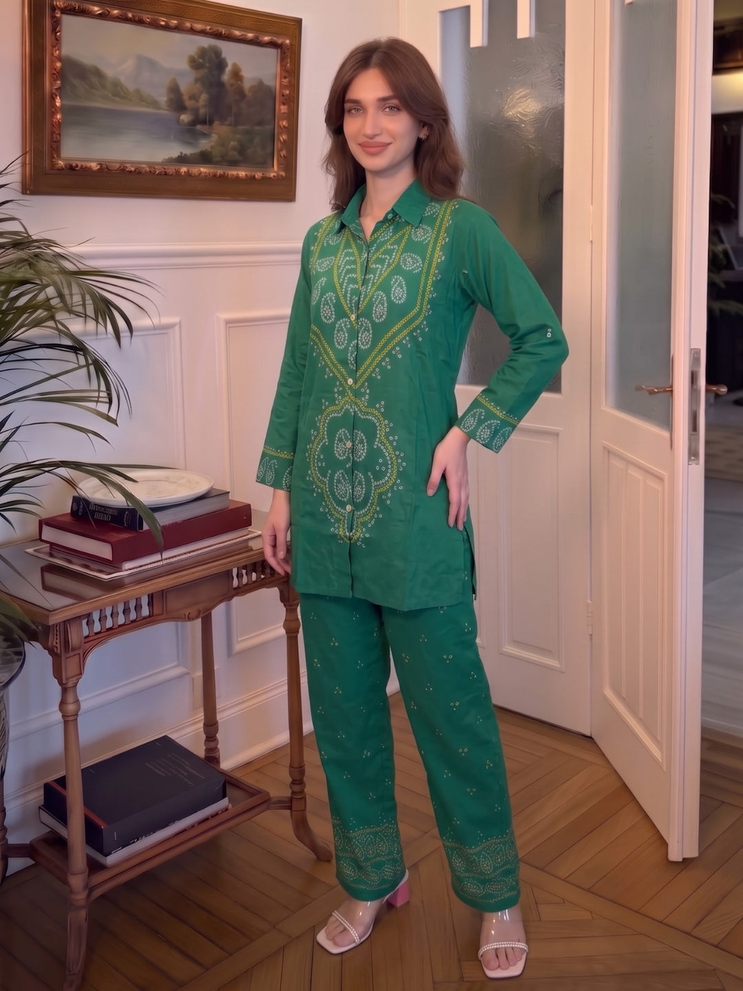 Jharna Fern Printed Co-Ord Set