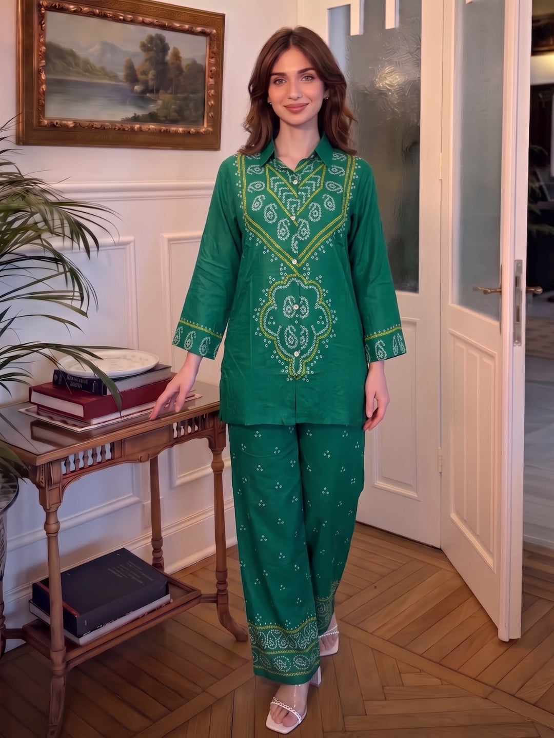 Jharna Fern Printed Co-Ord Set