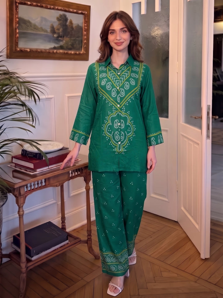 Jharna Fern Printed Co-Ord Set