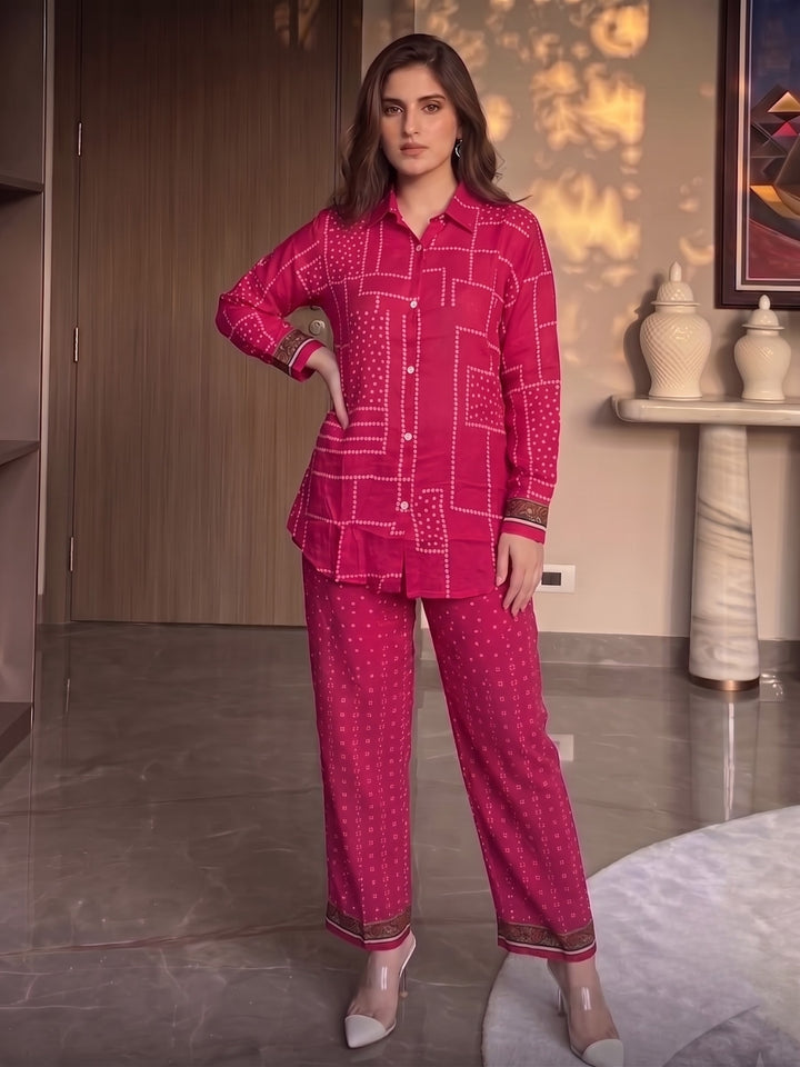 Jharna Rose Printed Co-Ord Set