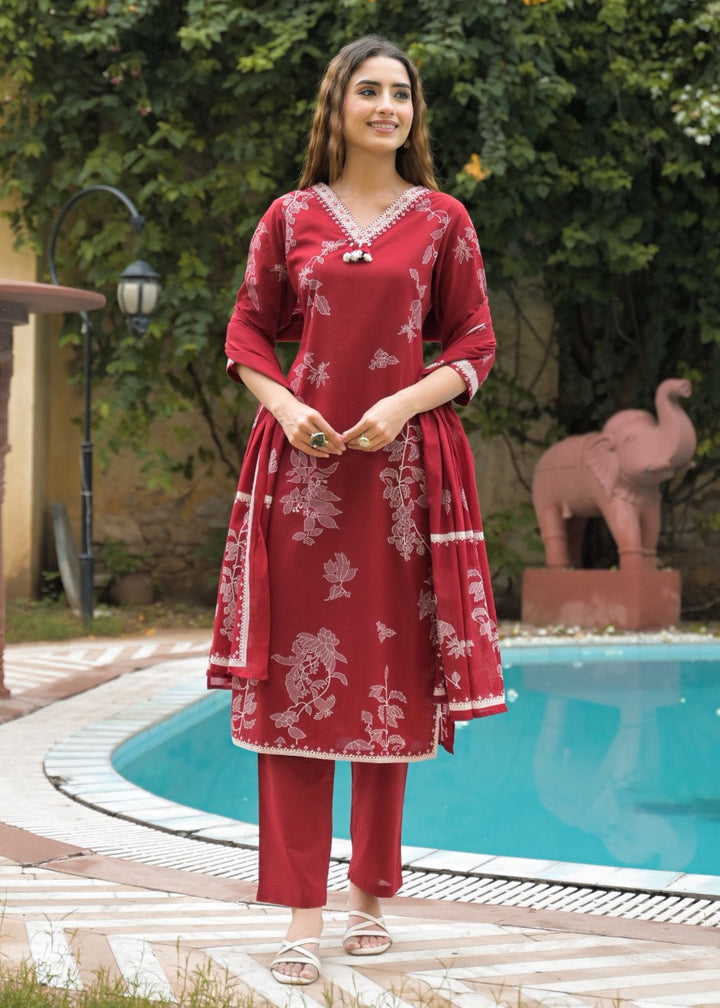 Vastu Jam Full embroidery suit set