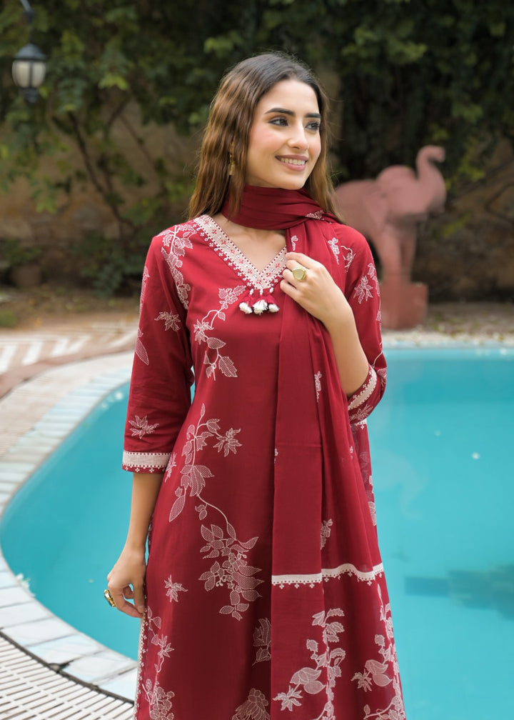 Vastu Jam Full embroidery suit set