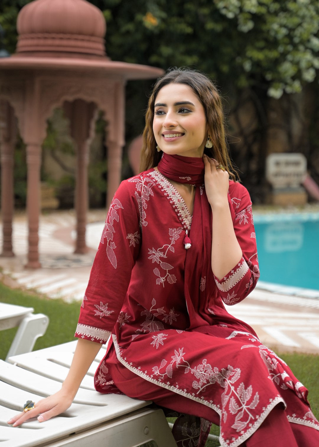 Vastu Jam Full embroidery suit set