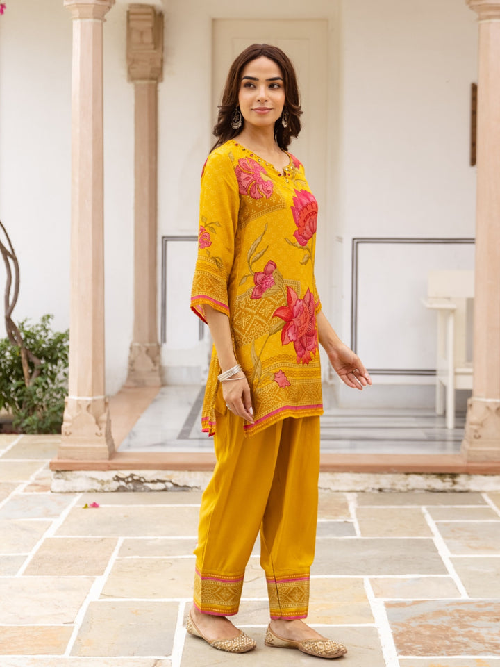 Karen Amber Festive Farshi Co-Ord Set