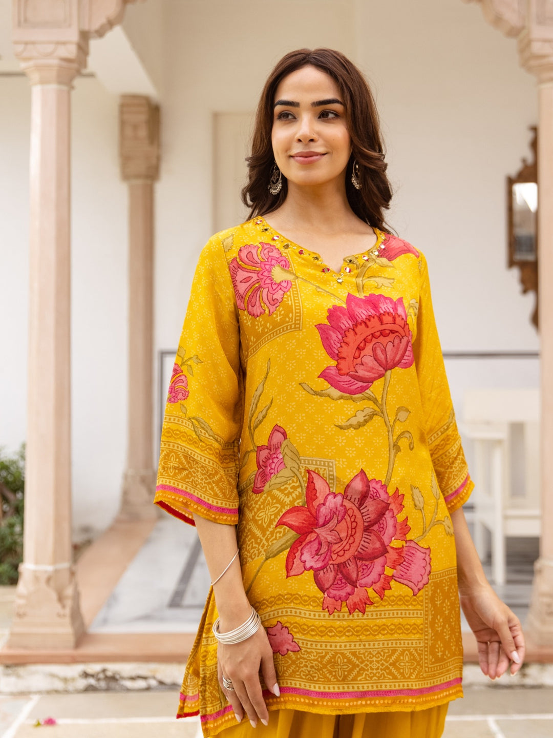 Karen Amber Festive Farshi Co-Ord Set