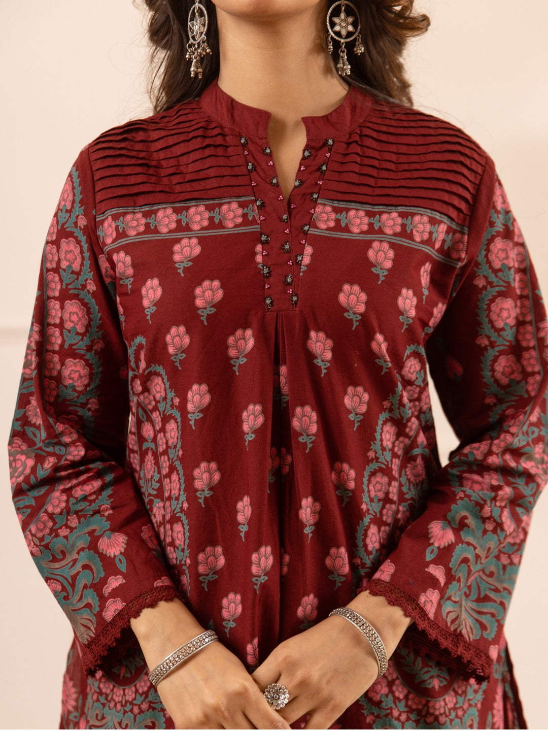 Karen Claret Printed Co-Ord Set
