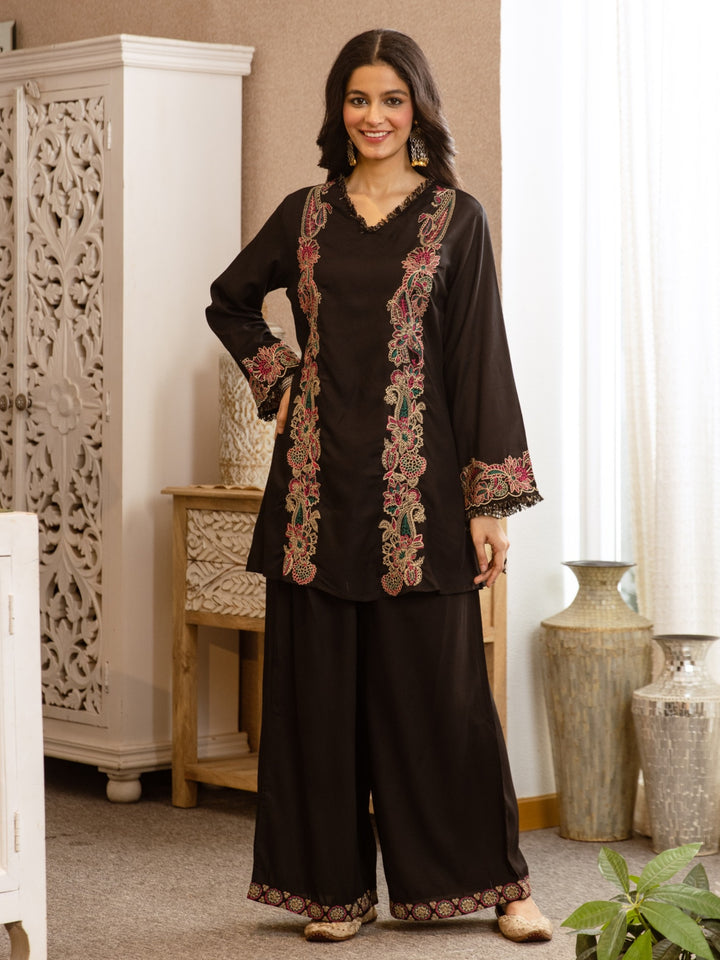 Karen Dusk Embroidery Cotton Co-Ord Set