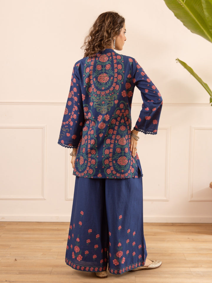 Karen Prussian Printed Co-Ord Set