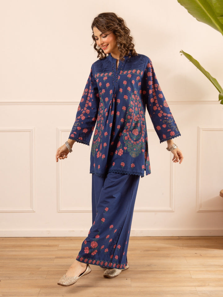 Karen Prussian Printed Co-Ord Set