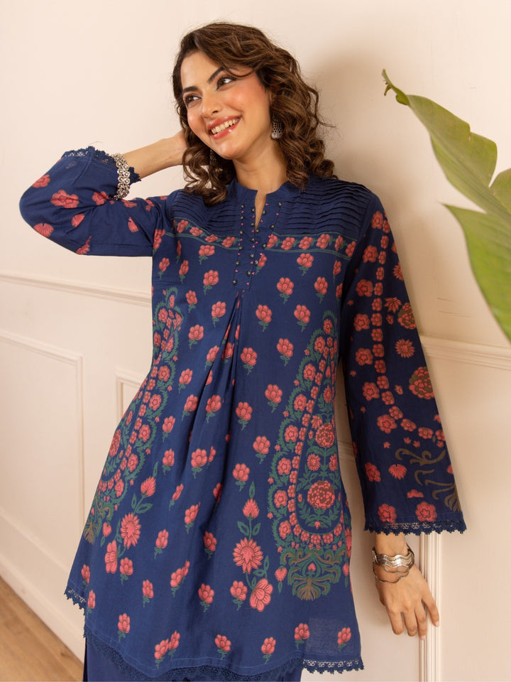 Karen Prussian Printed Co-Ord Set