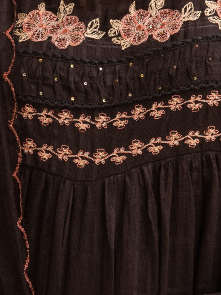Karen Royce Embroidery Cotton Suit Set