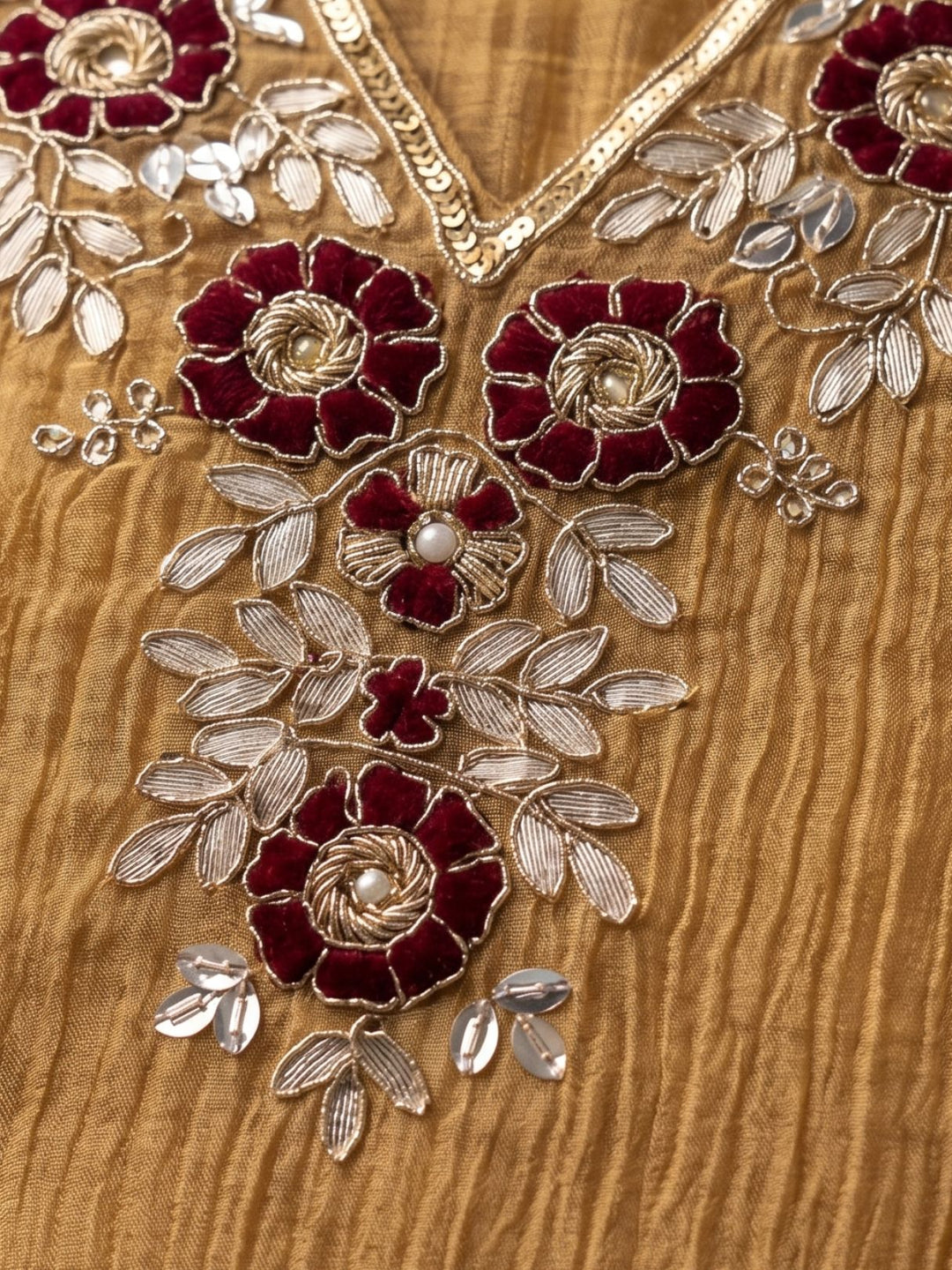 Kartar Canary Handwork Suit Set