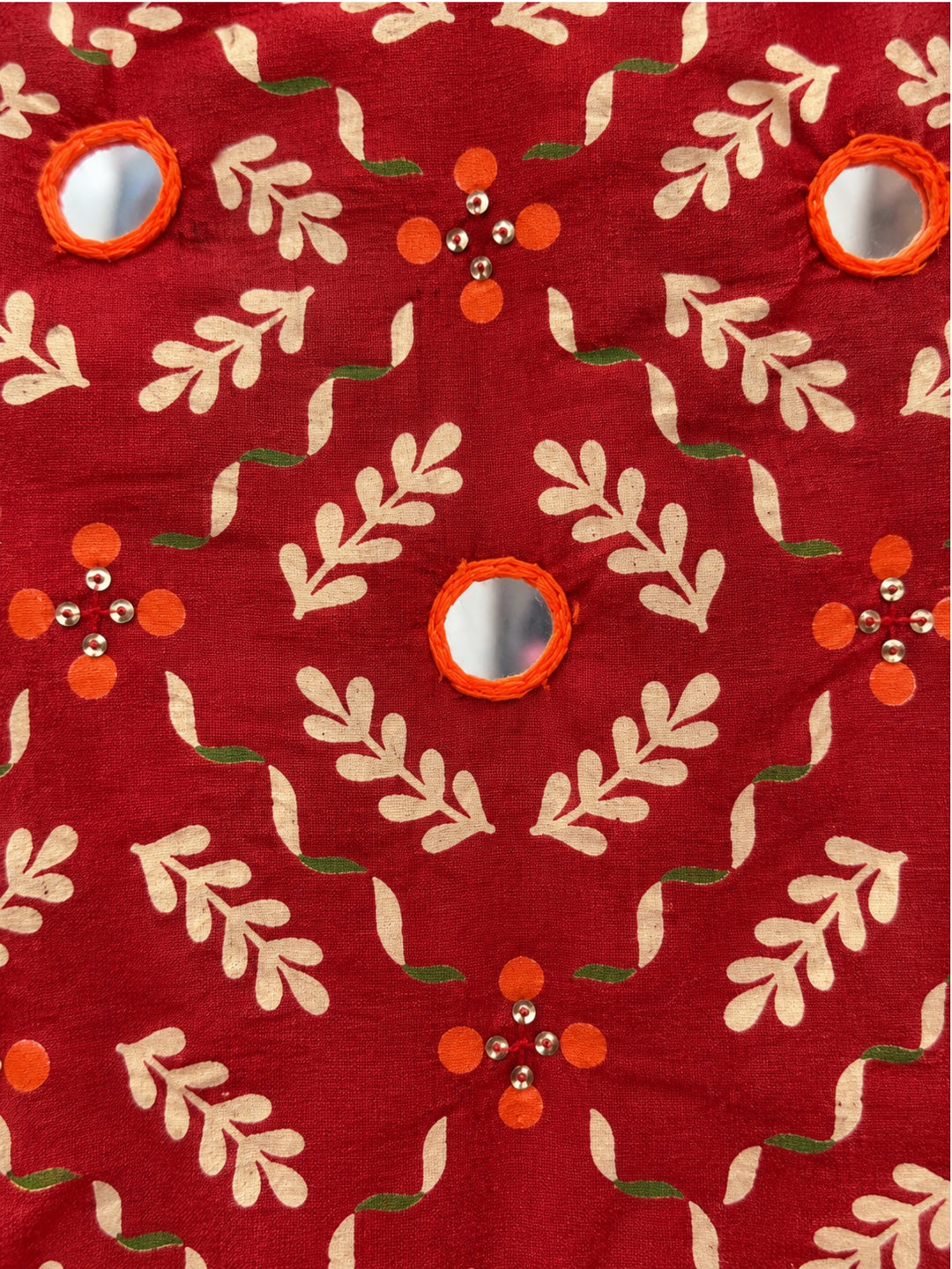 Kartar Scarlet Mirror Work Farshi Co-Ord Set