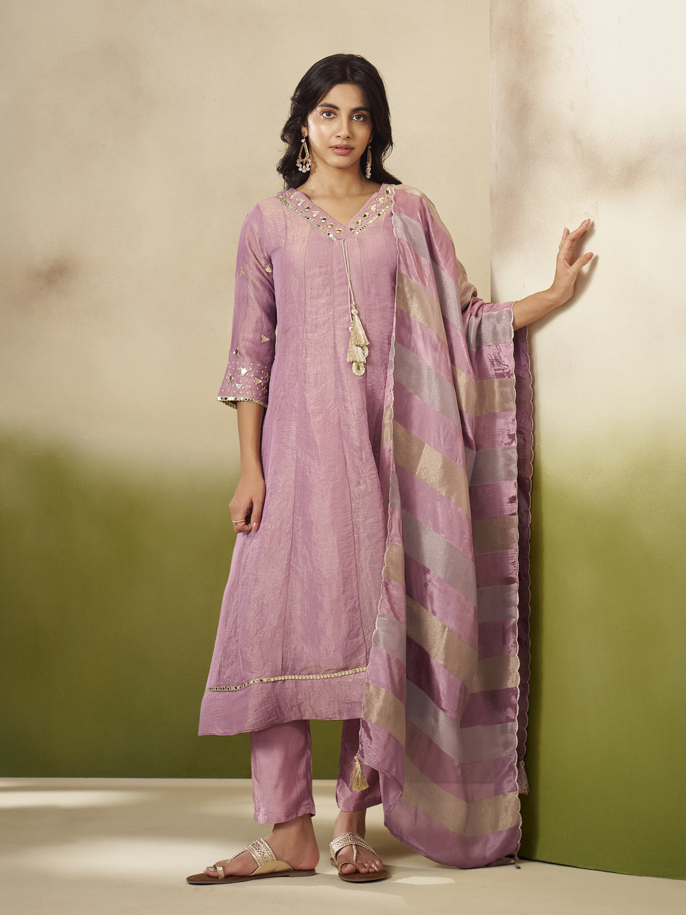 Kimaya Coral Work Festive Anarkali Suit Set