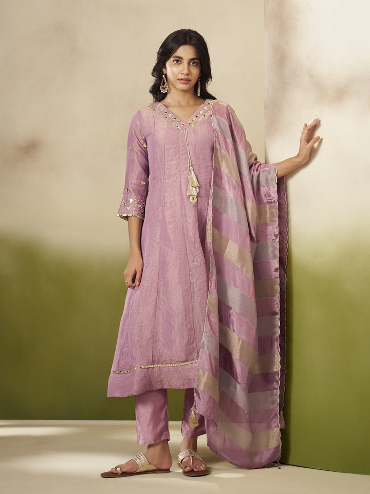 Kimaya Coral Work Festive Anarkali Suit Set