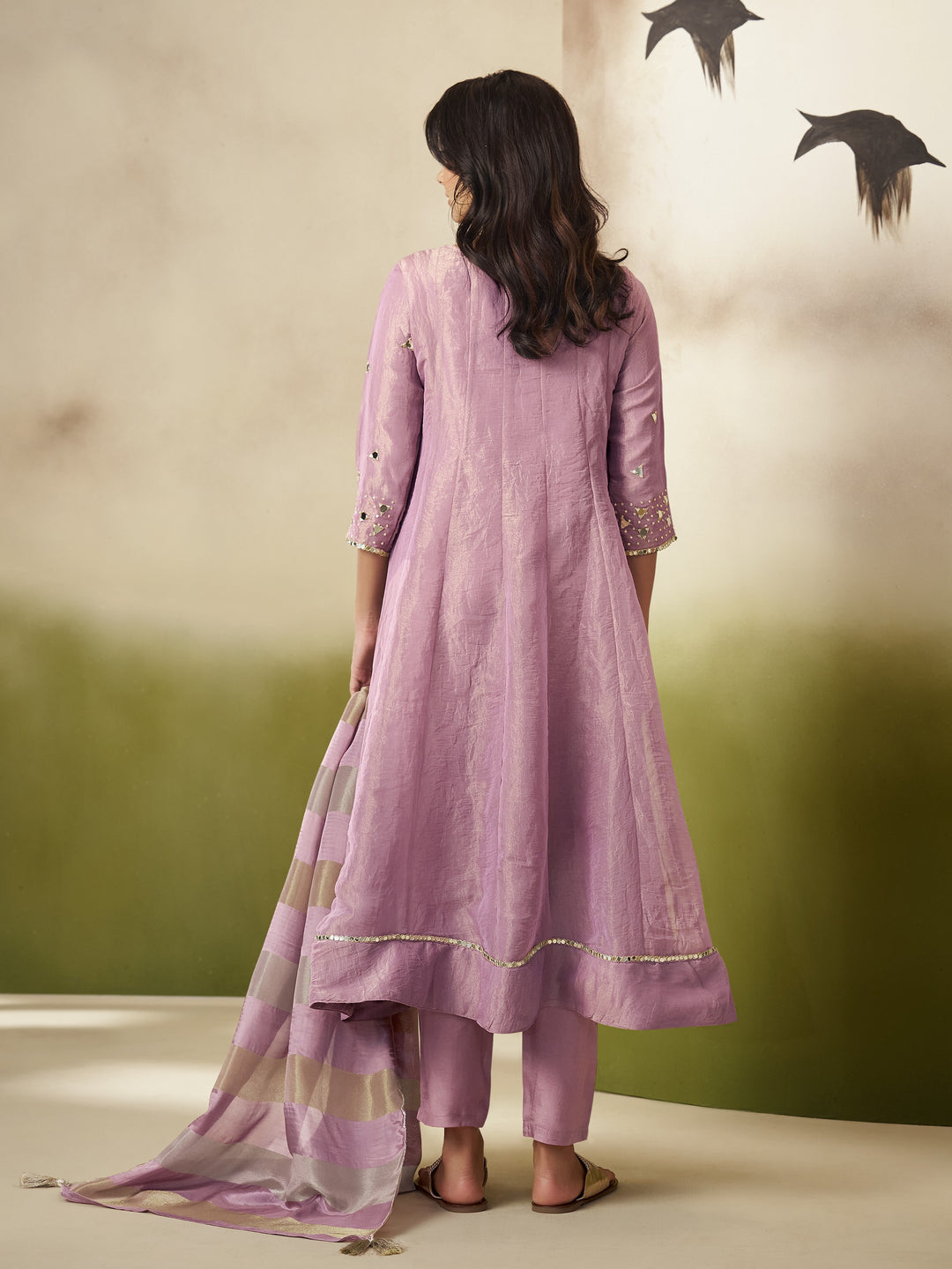 Kimaya Coral Work Festive Anarkali Suit Set