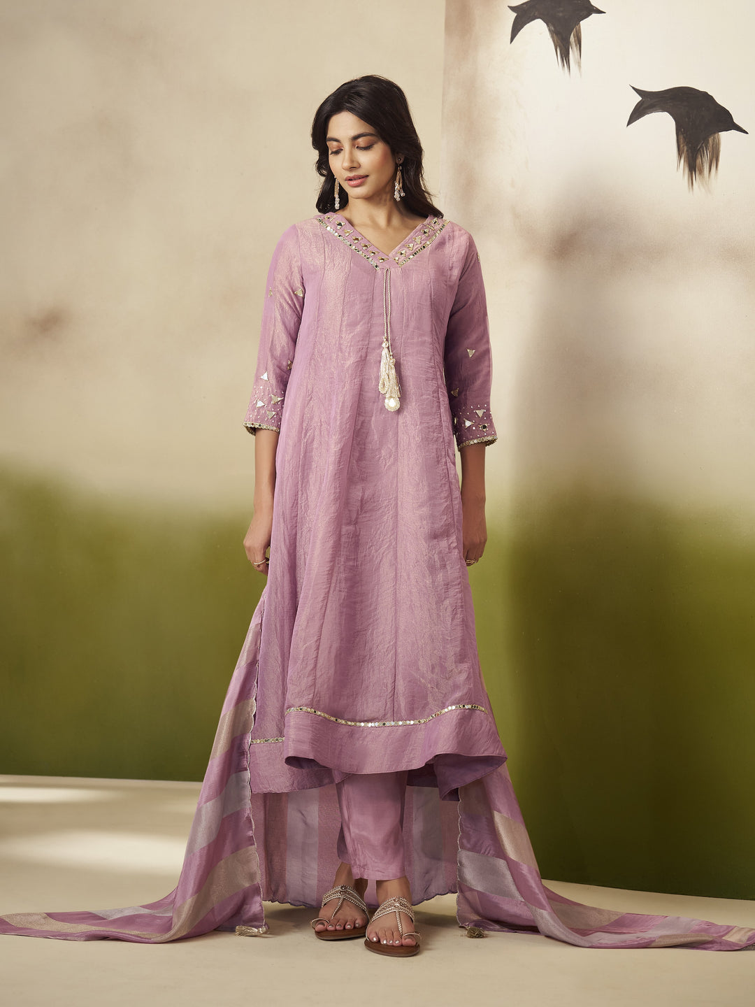 Kimaya Coral Work Festive Anarkali Suit Set