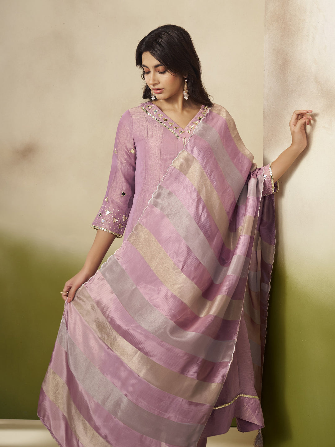 Kimaya Coral Work Festive Anarkali Suit Set