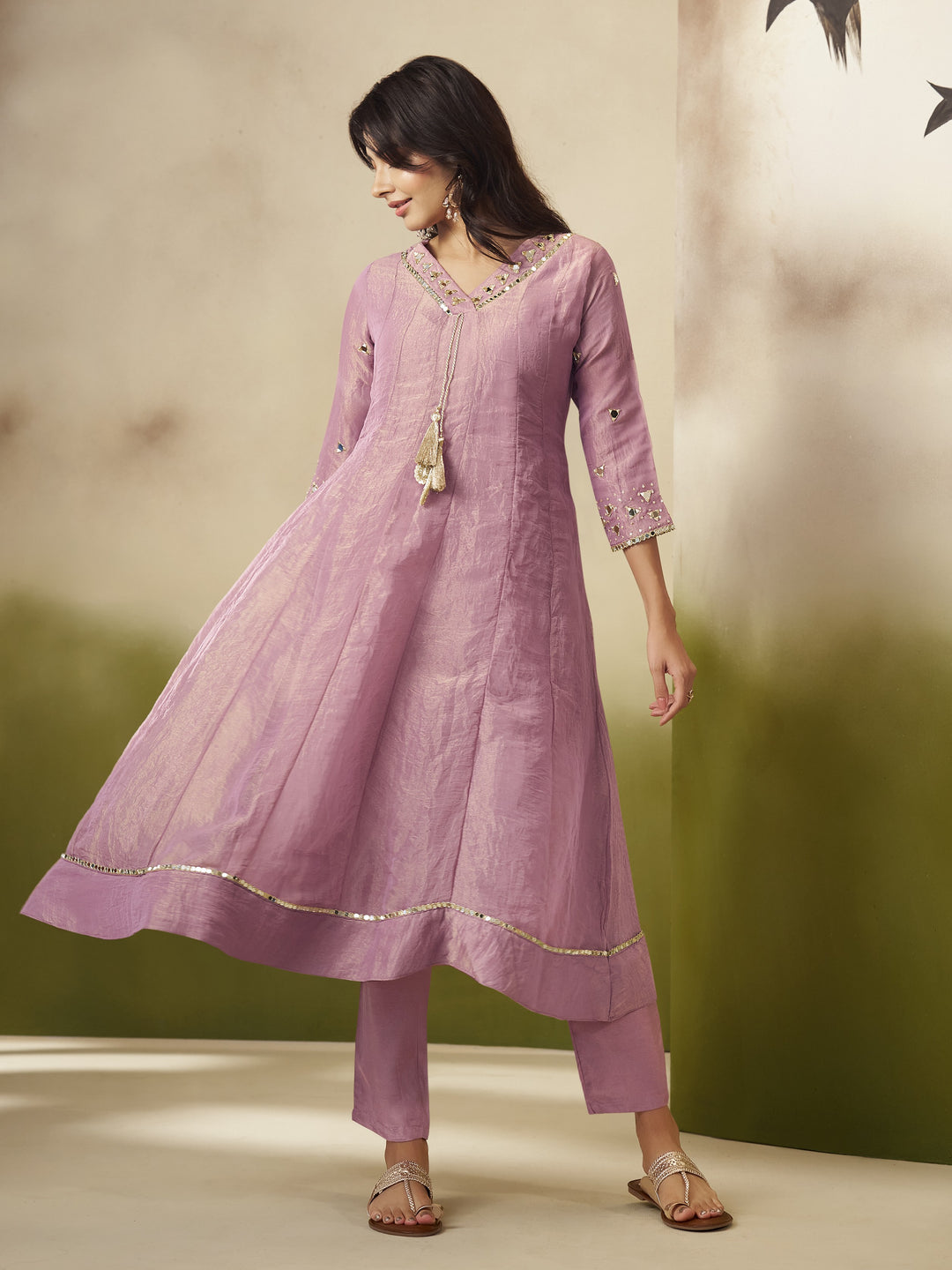 Kimaya Coral Work Festive Anarkali Suit Set