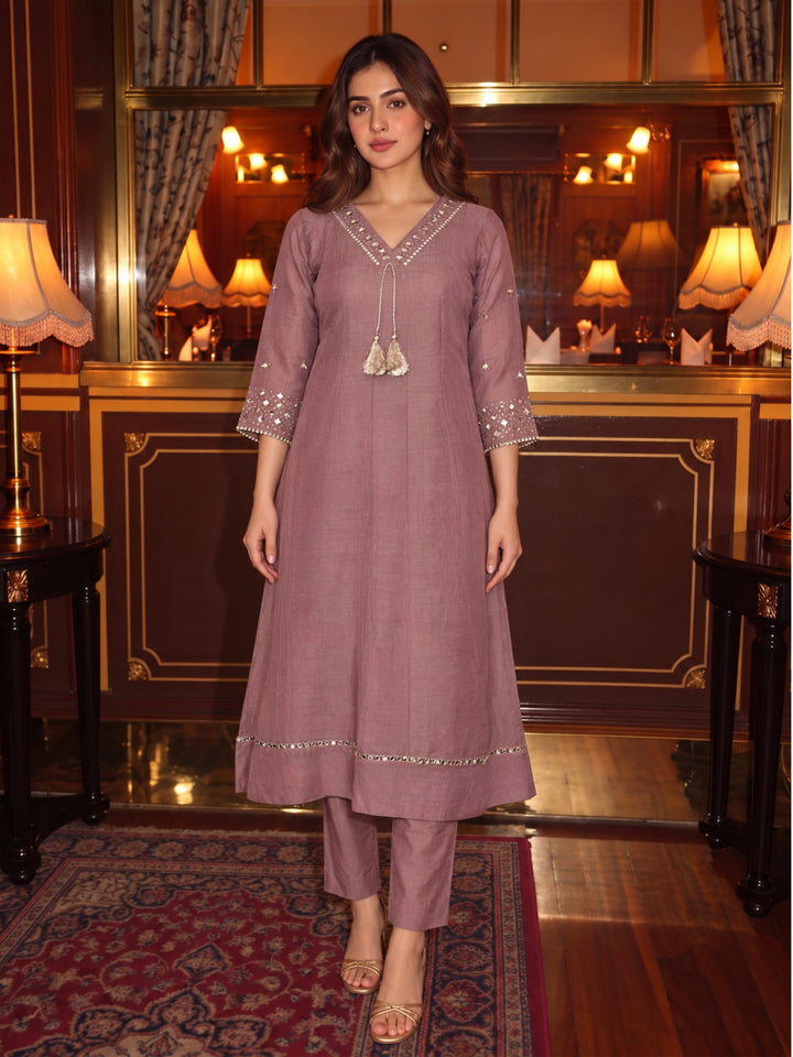Kimaya Coral Work Festive Anarkali Suit Set