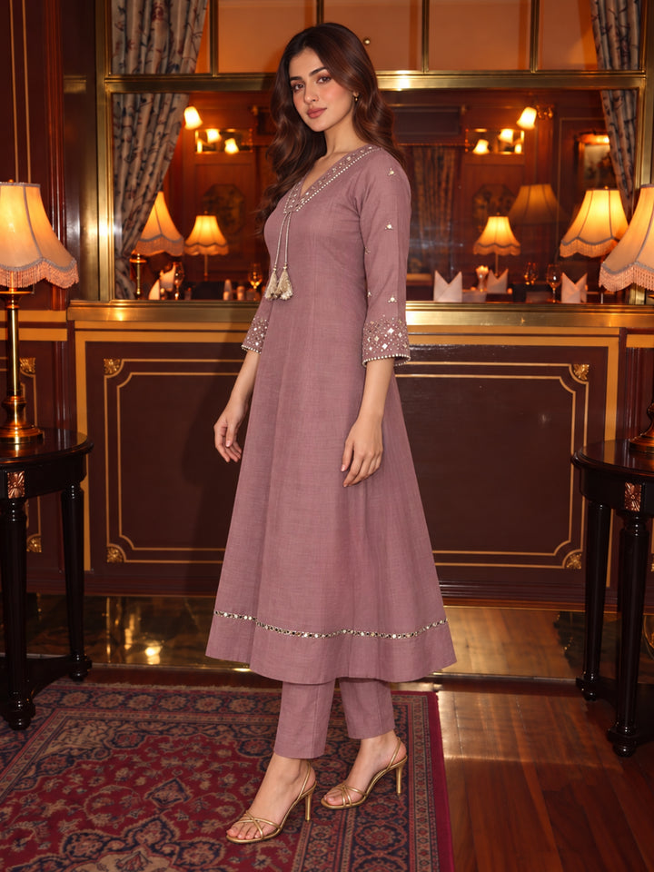 Kimaya Coral Work Festive Anarkali Suit Set