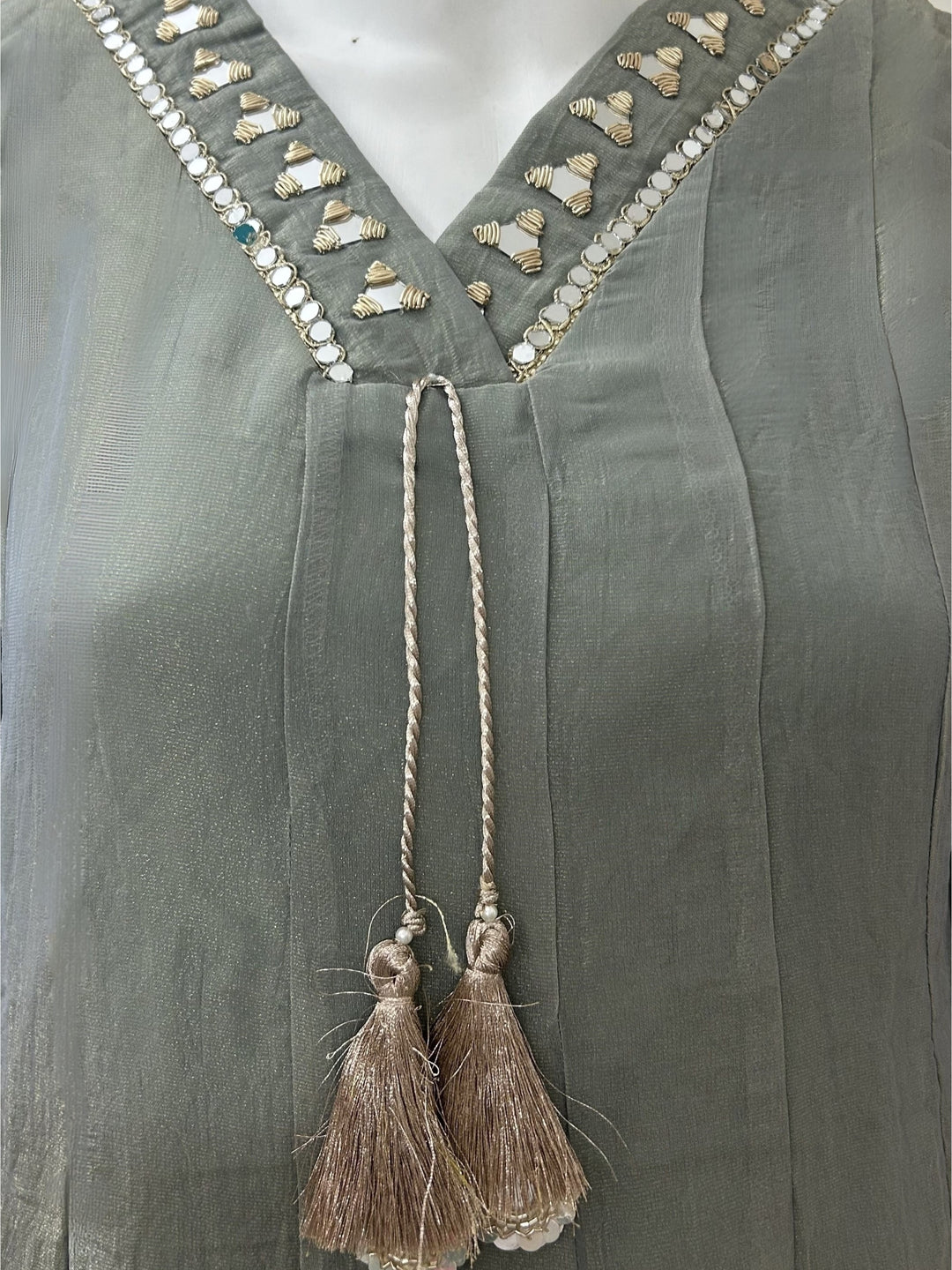 Kimaya Seafoam Work Festive Anarkali Suit Set