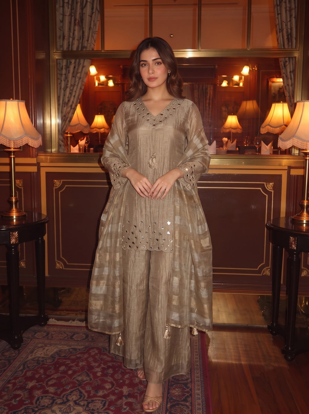 Kimaya Sylvan Handwork Suit Set