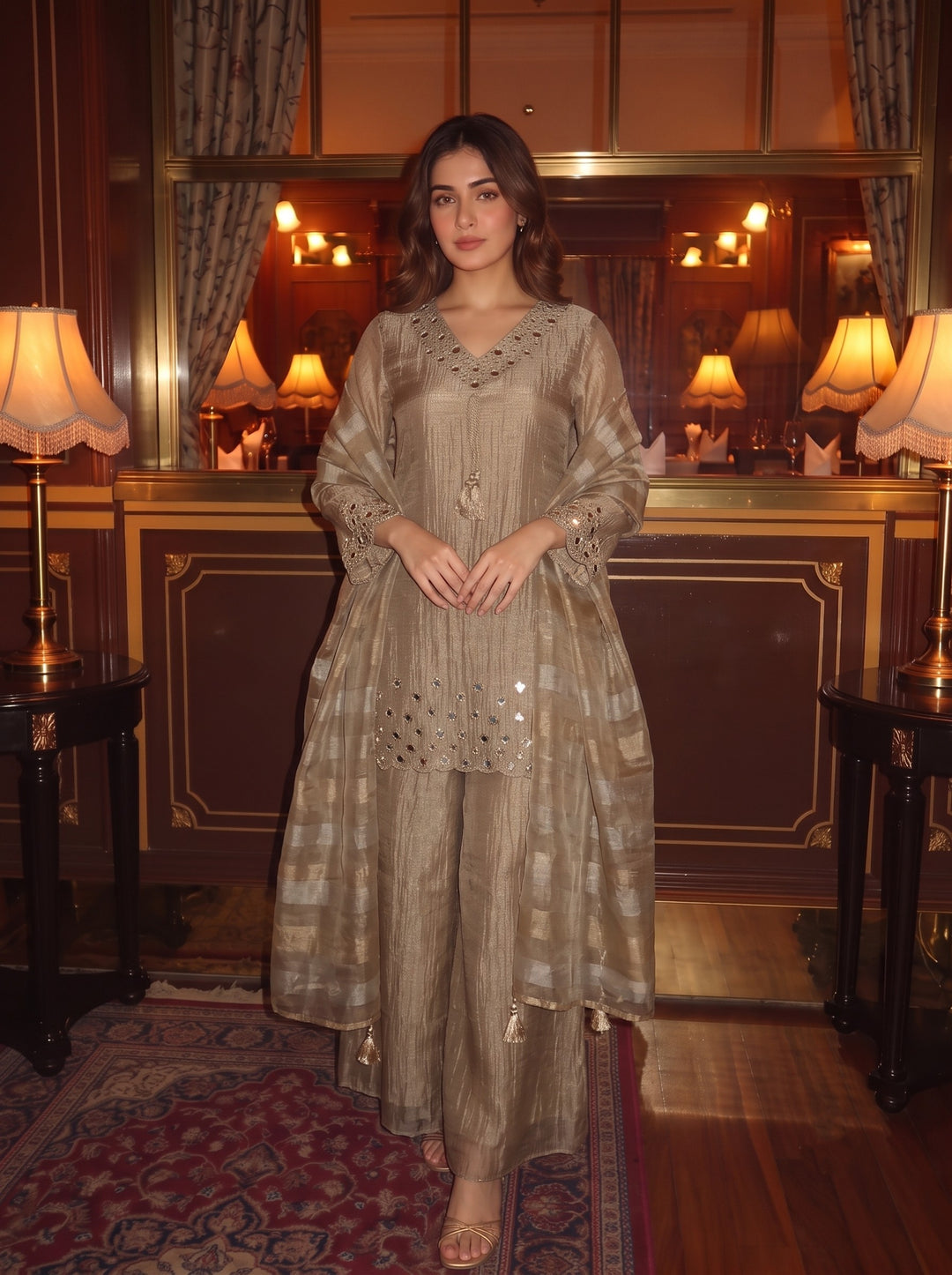 Kimaya Sylvan Handwork Suit Set