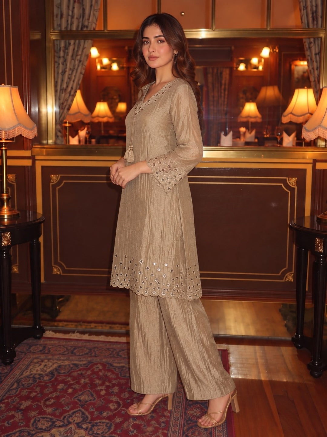 Kimaya Sylvan Handwork Suit Set