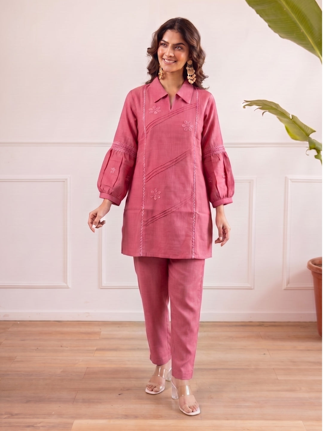 Krishvi Tulip Embroidered Co-Ord Set
