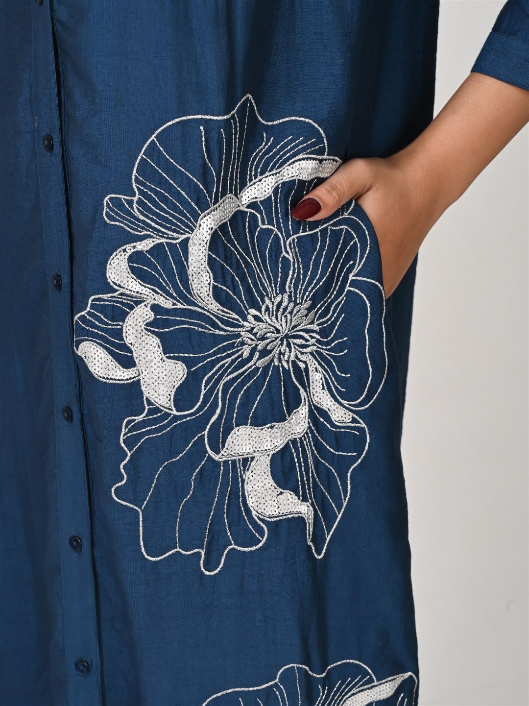 Sharanya Indi Embroidery Cotton Dress