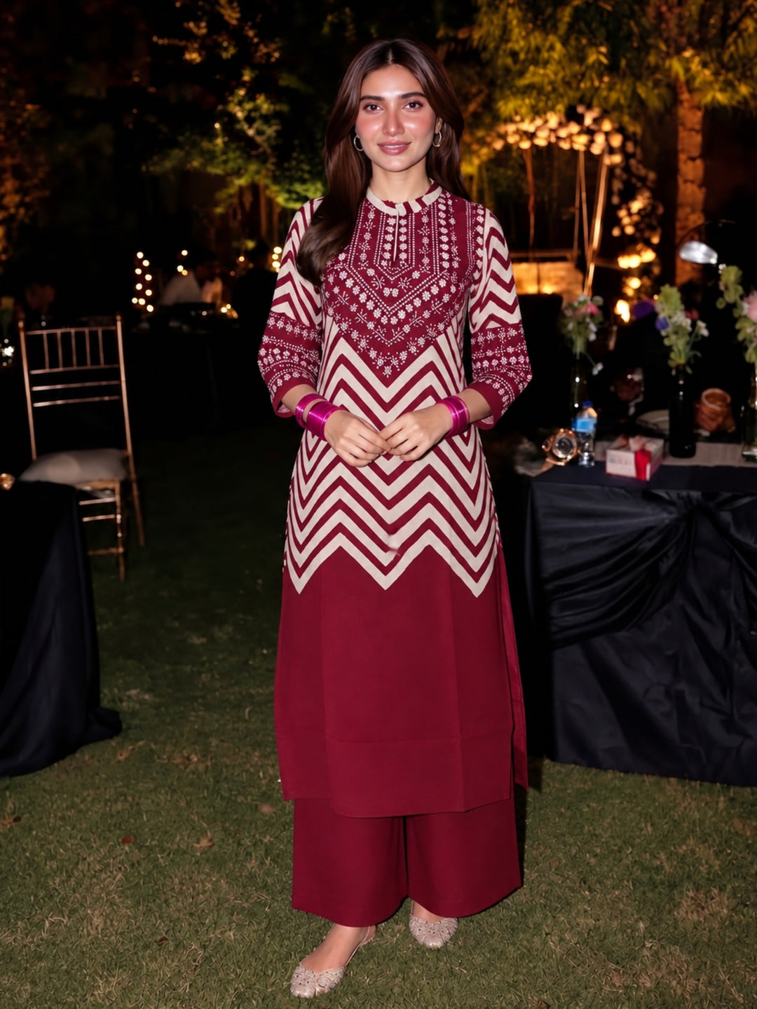 Lipi Cherry Printed Suit Set