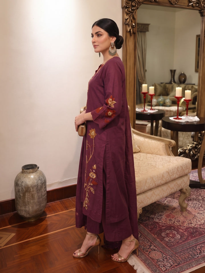 Lipi ameth embroidery cotton suit set