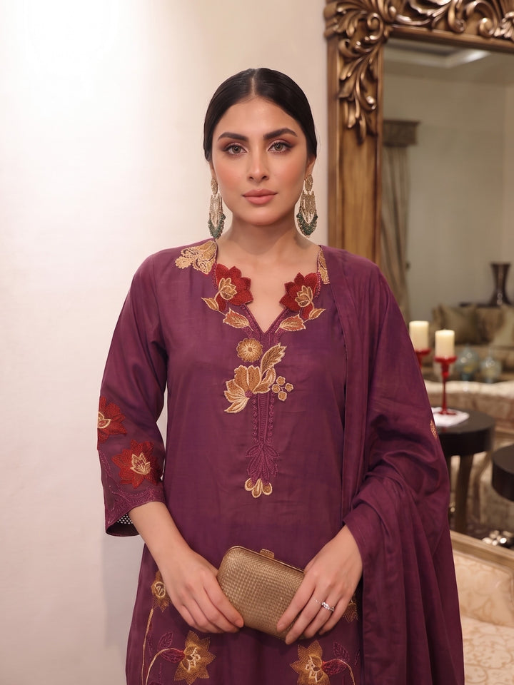 Lipi ameth embroidery cotton suit set