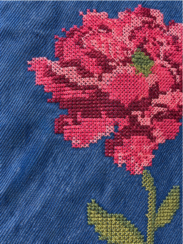 Lipi Scotland Embroidery Denim Co-Ord Set