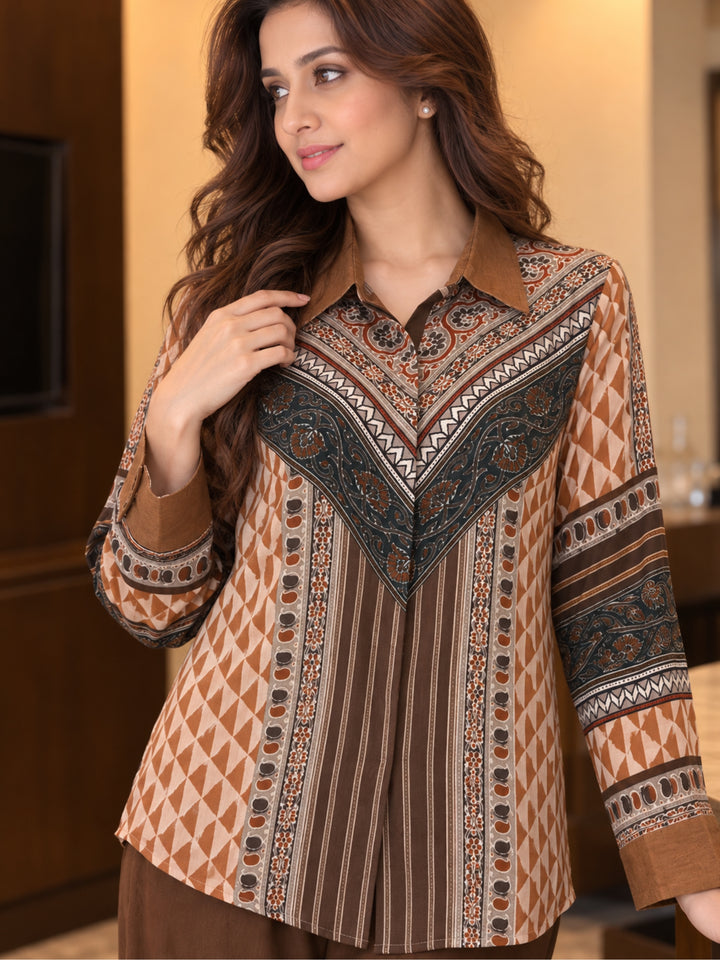 Lipi Umber Printed Co-Ord Set