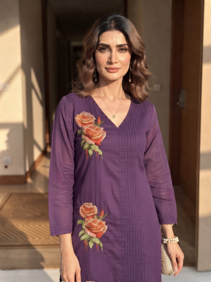 Lipi Wist Embroidery Cotton Suit Set