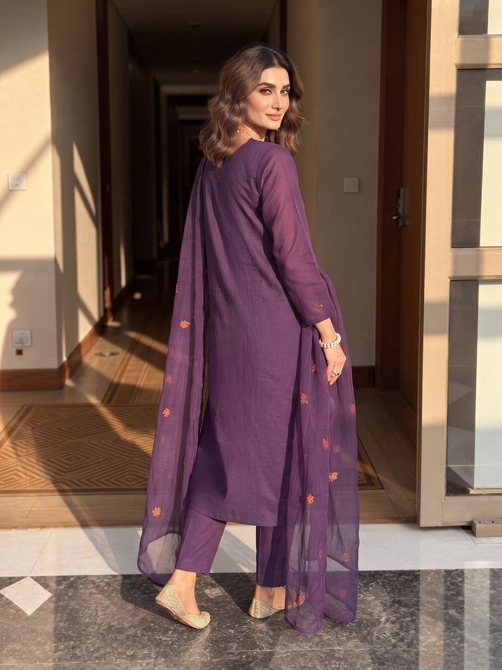 Lipi Wist Embroidery Cotton Suit Set