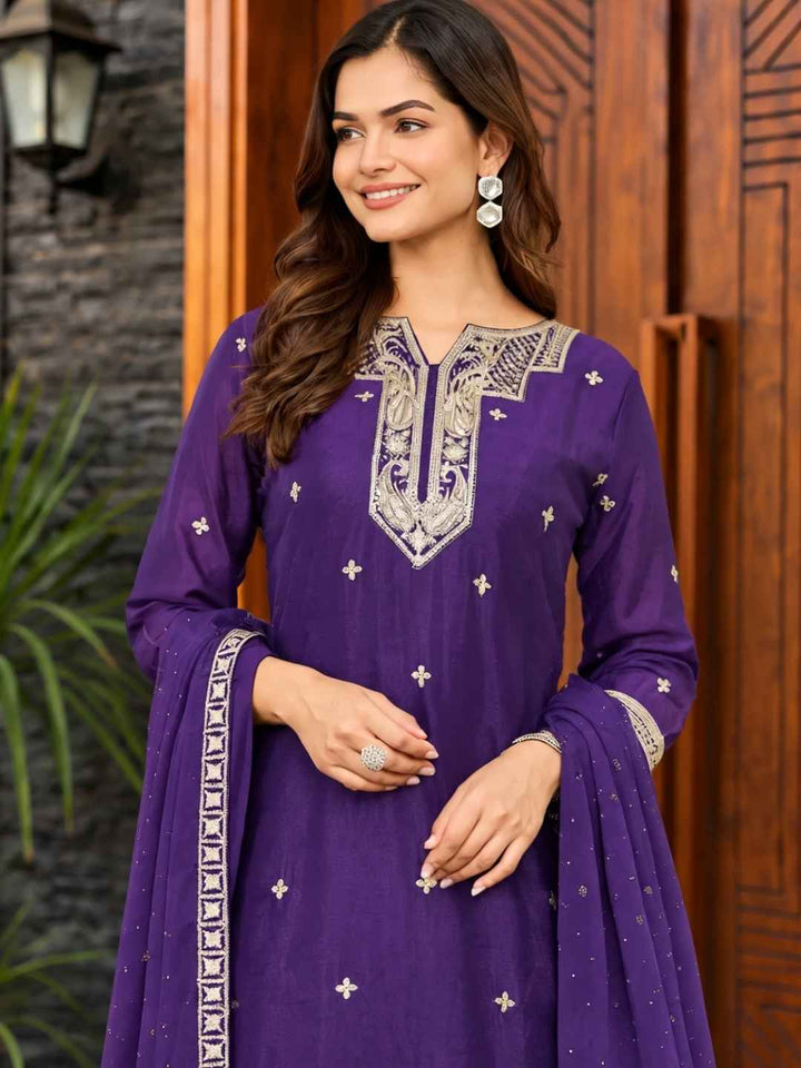 Lopa orchid full work suit set