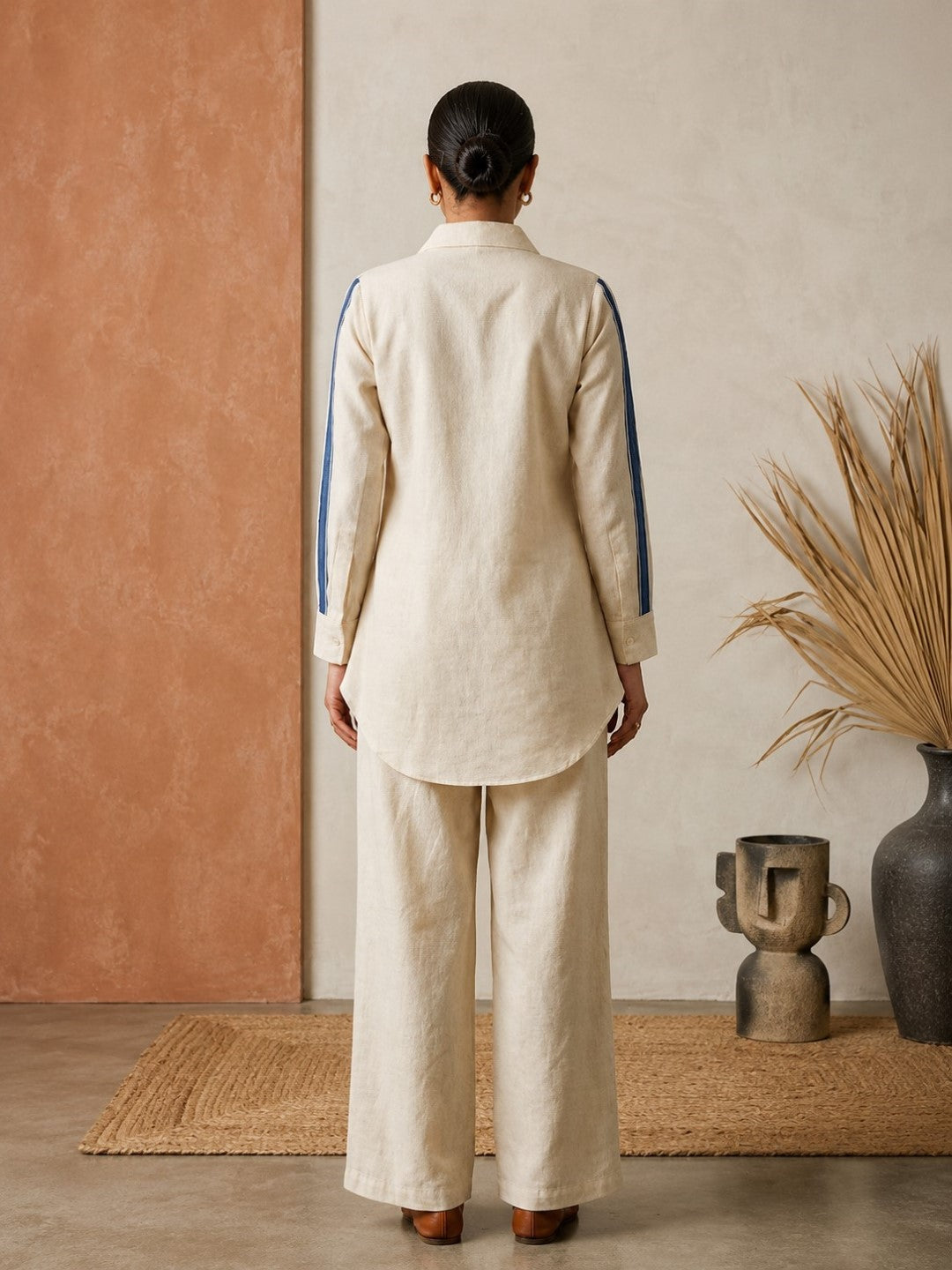 Marda Daisy Embroidery Cotton Co-Ord Set