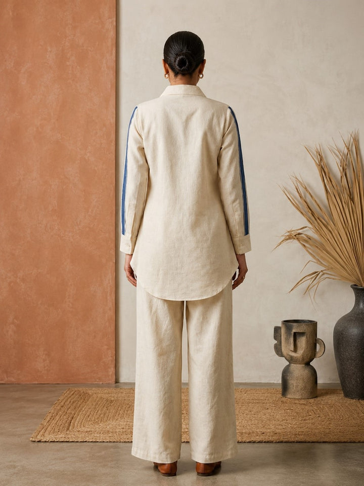 Marda Daisy Embroidery Cotton Co-Ord Set