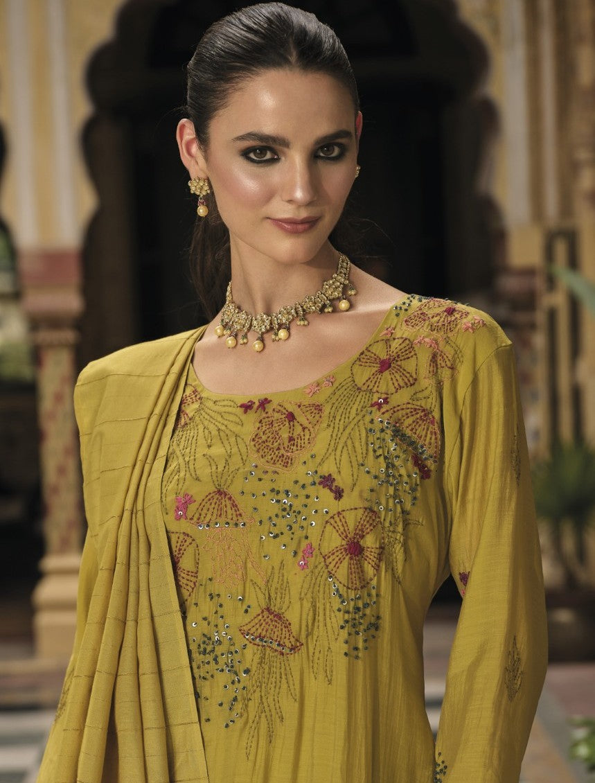 Chandrani Amber Embroidery work suit set