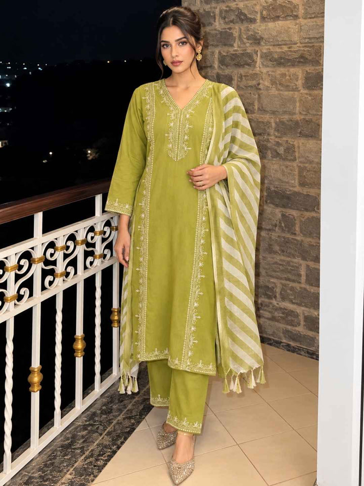 Molly Thyme Embroidered Suit Set