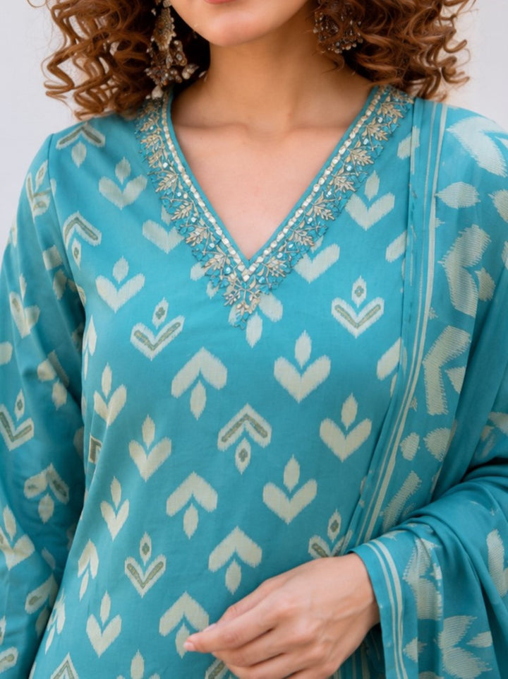 Myra Cadet Printed Work Suit Set