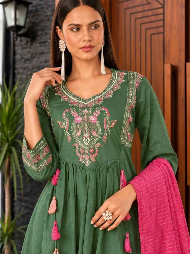 Malti sage full work suit set