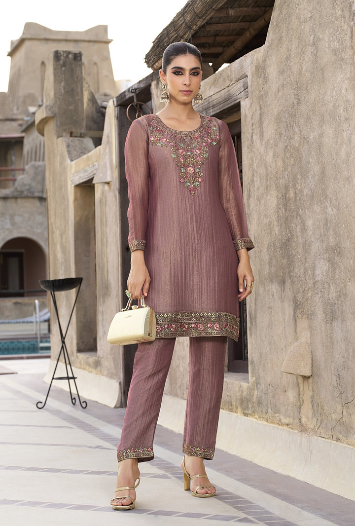 Rajshree Caramel work co-ord set