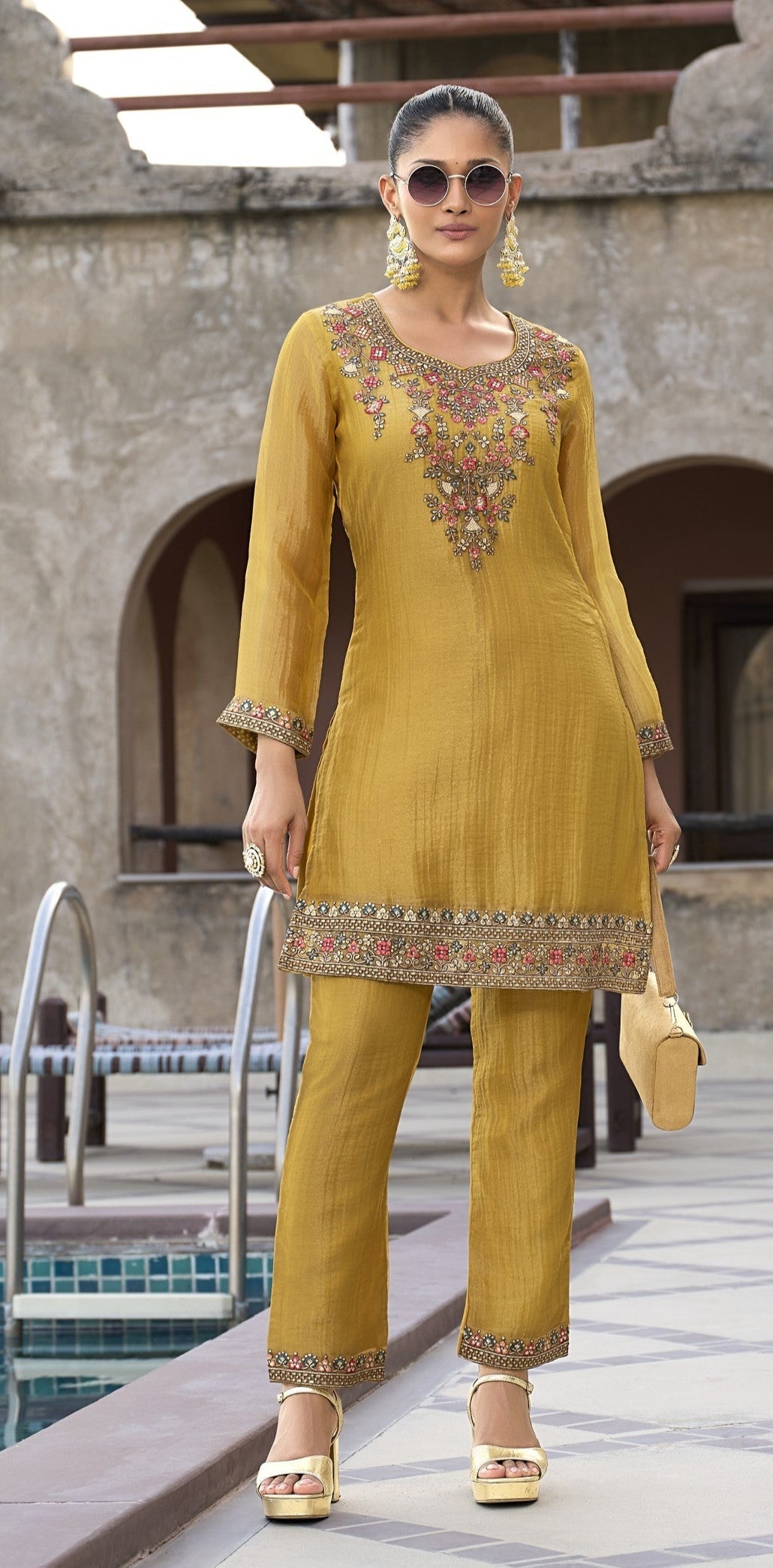 Rajshree Amber Work Co-ord set