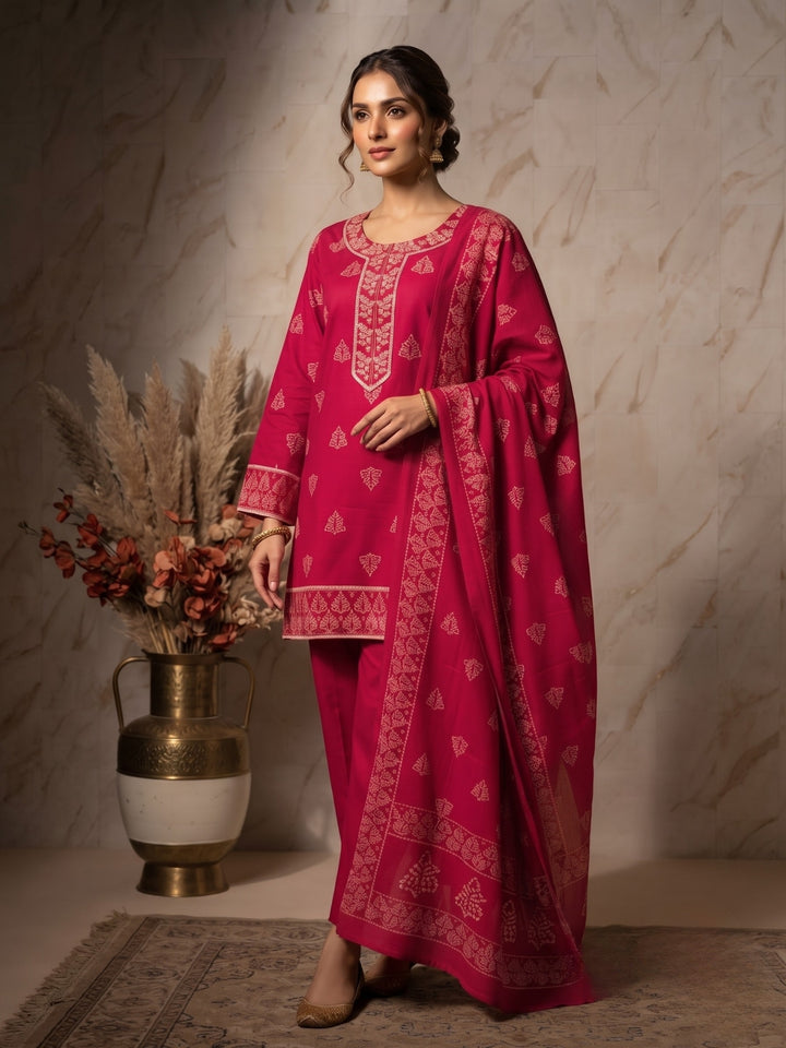 Prisha misty cotton farshi suit set