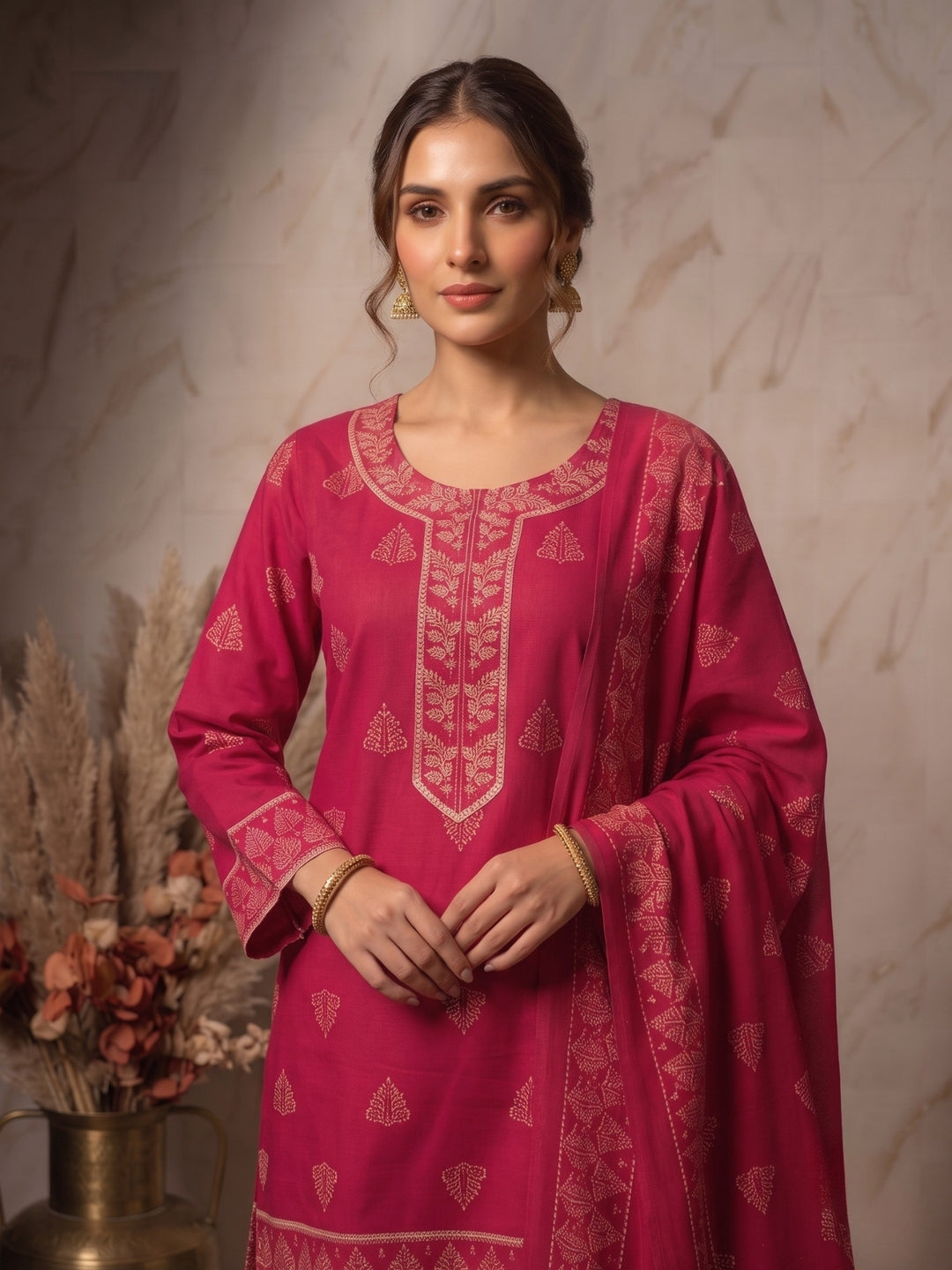 Prisha misty cotton farshi suit set